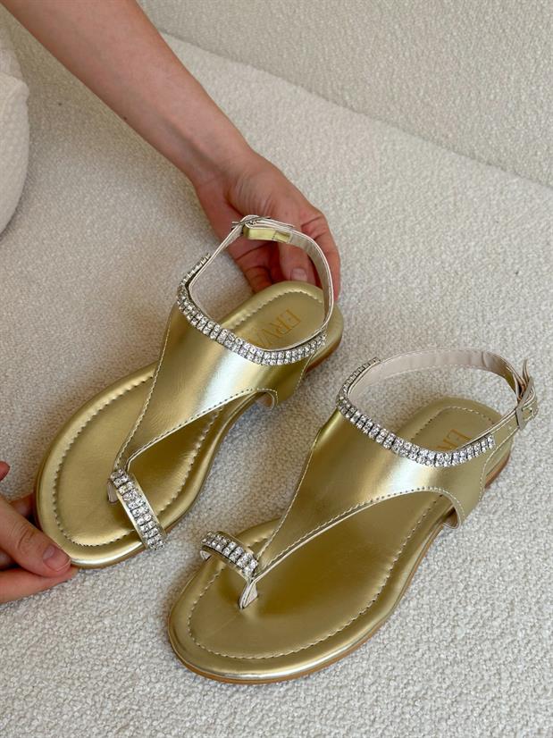 Gold (Molly) Parmak Arası Kadın Sandalet