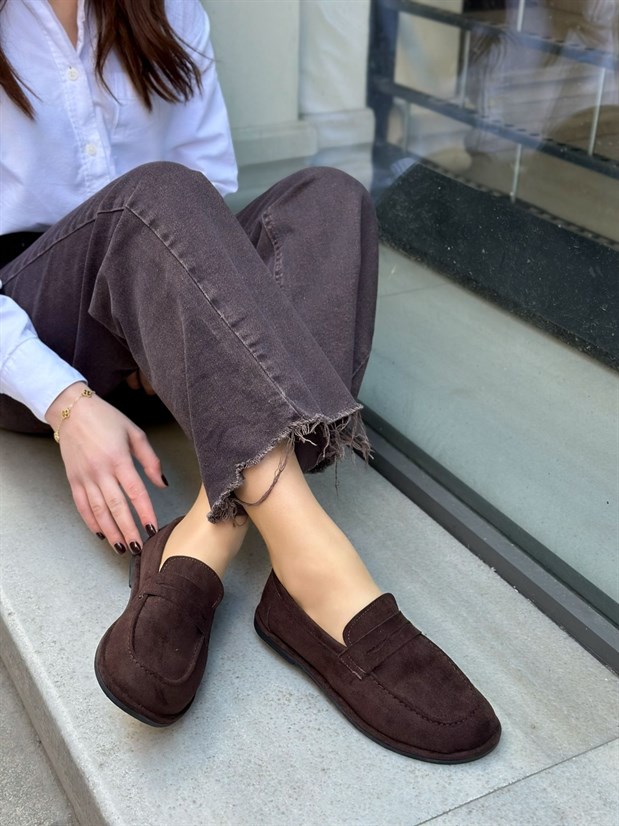 Kahve Süet (Daria) Kadın Casual Günlük Ayakkabı