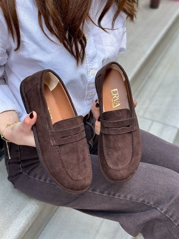 Kahve Süet (Daria) Kadın Casual Günlük Ayakkabı
