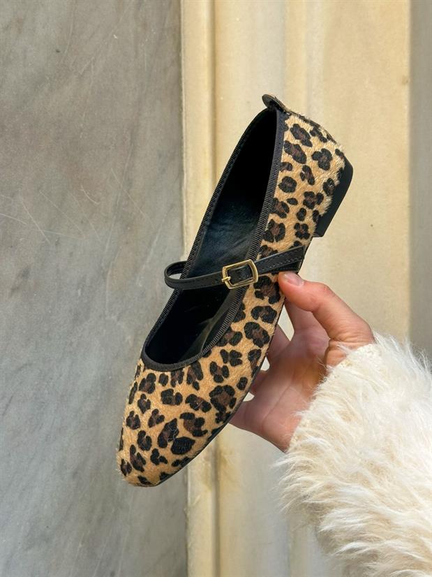 Leopar (Coffe) Bant Detay Kadın Babet