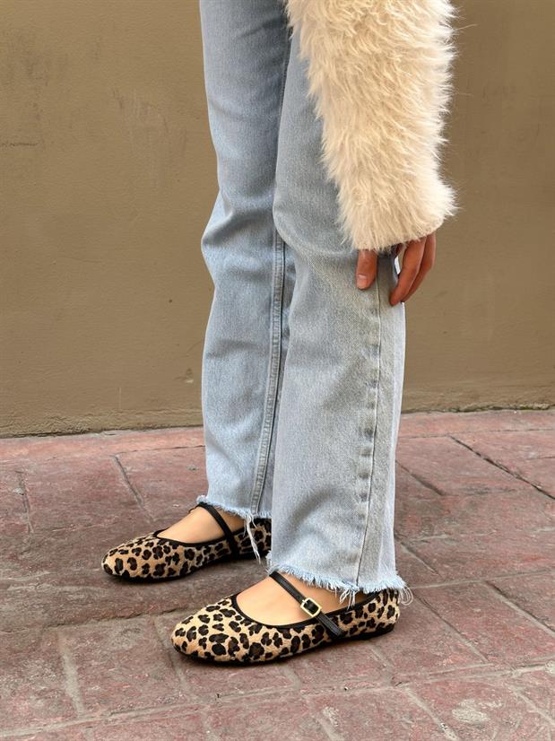 Leopar (Coffe) Bant Detay Kadın Babet