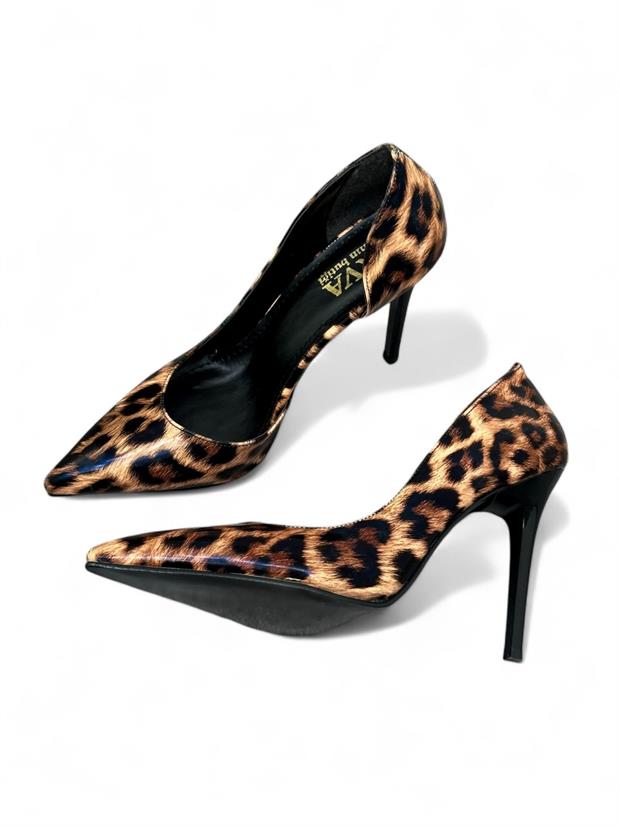 Leopar Rugan Cilt ( Lily) Kadın Stiletto