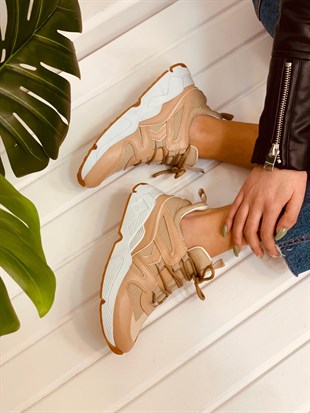 Nude Deri (Travis) Kadın Sneakers