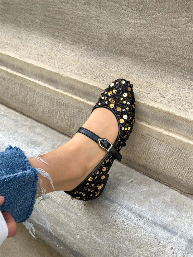 Siyah Gold (Sage) Kadın Babet