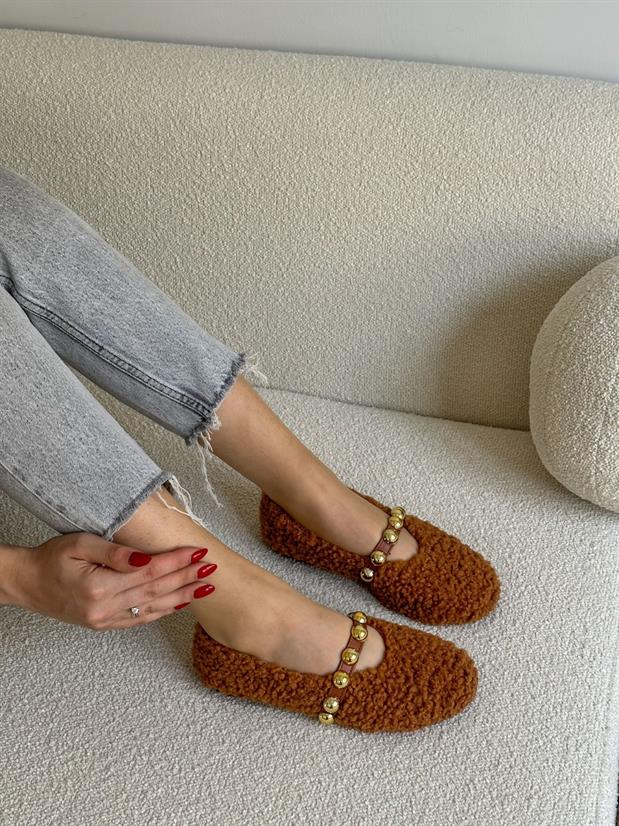Taba Peluş (Hope) Trock Detay Kadın Babet