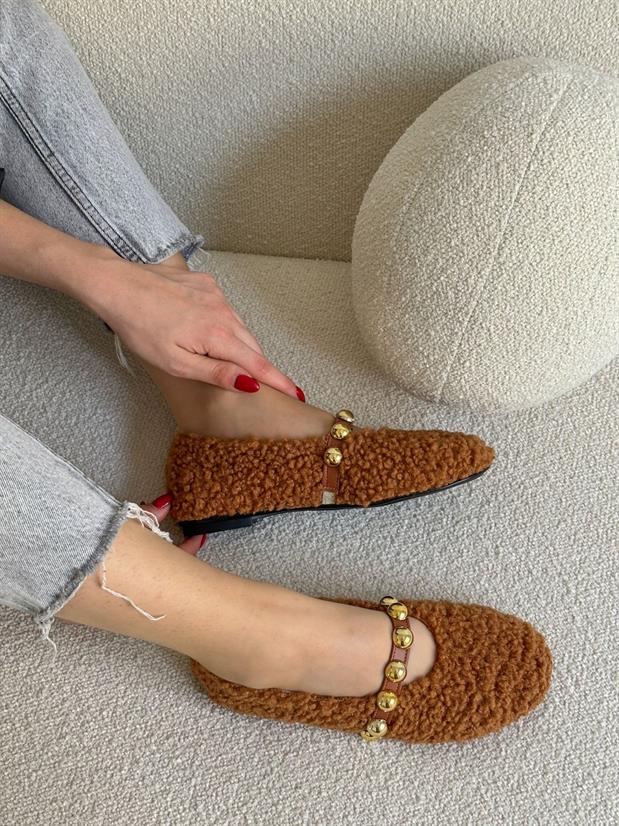Taba Peluş (Hope) Trock Detay Kadın Babet