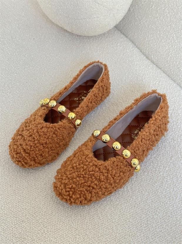 Taba Peluş (Hope) Trock Detay Kadın Babet