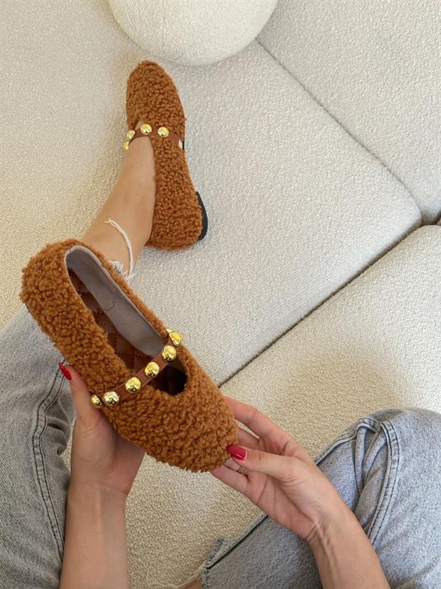 Taba Peluş (Hope) Trock Detay Kadın Babet