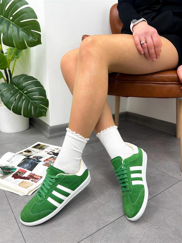 Yeşil Süet (Zumba) Kadın Sneakers
