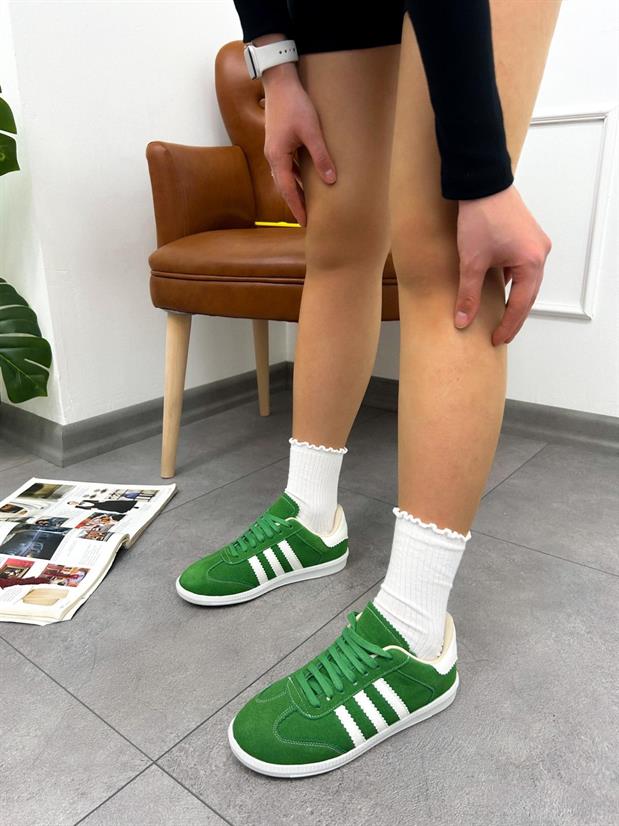 Yeşil Süet (Zumba) Kadın Sneakers