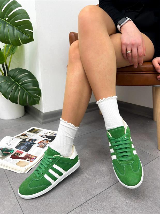 Yeşil Süet (Zumba) Kadın Sneakers