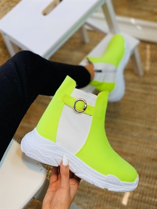 Yeşil Fosfor Süet (Balancia) Kadın Spor Ayakkabı Sneakers l Erva'nın Butiği