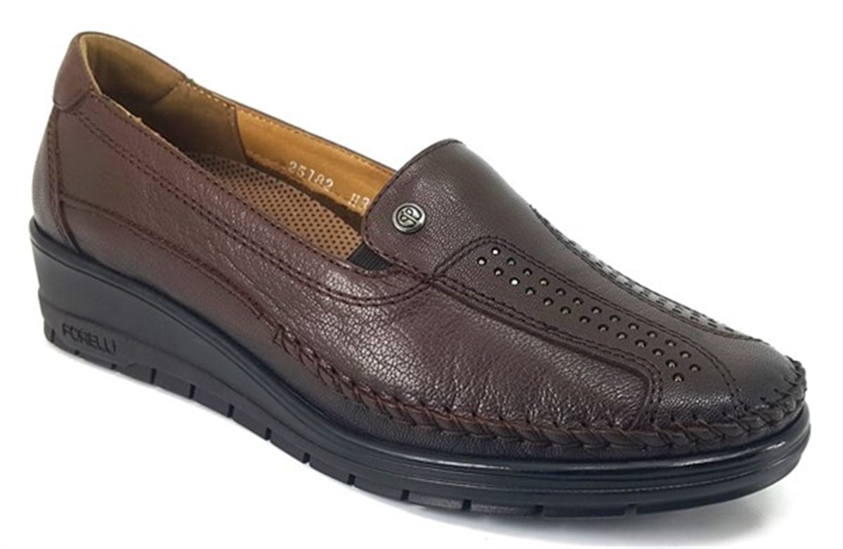 25182 Forelli Günlük Bayan Ayakkabı-Kahverengi nehironline