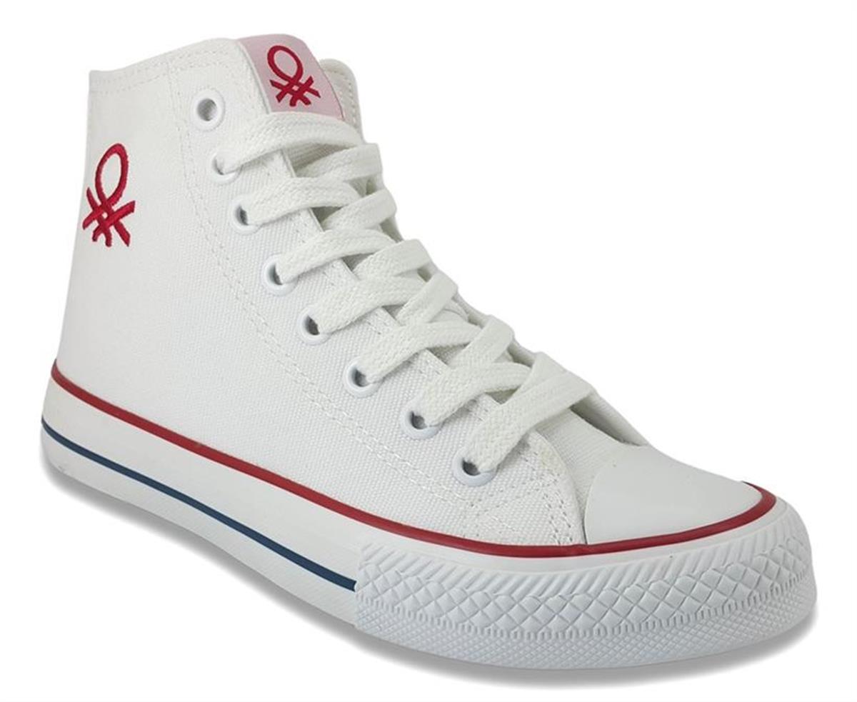 Benetton 30628 Günlük Spor Ayakkabı-Beyaz sistemayakkabi