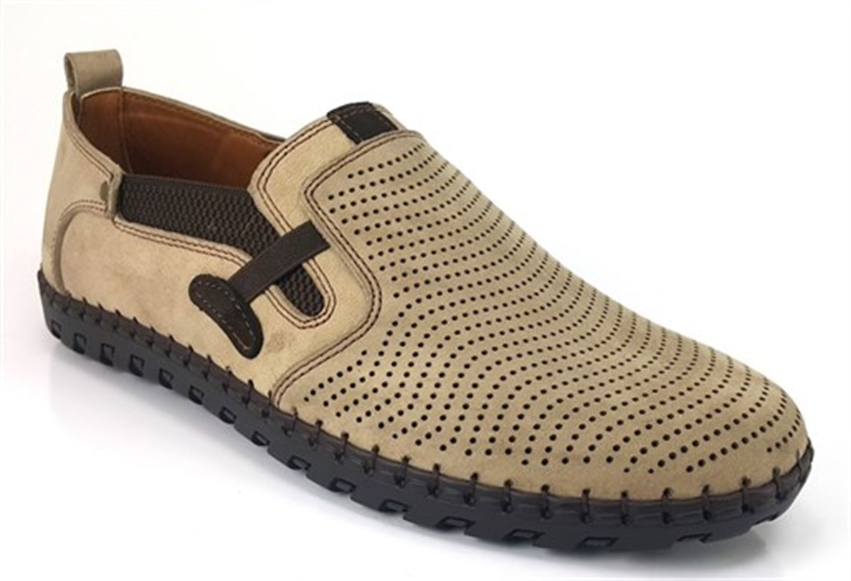 7015 Mammamia Günlük Erkek Ayakkabı-Bej-Sistem Ayakkabı Online