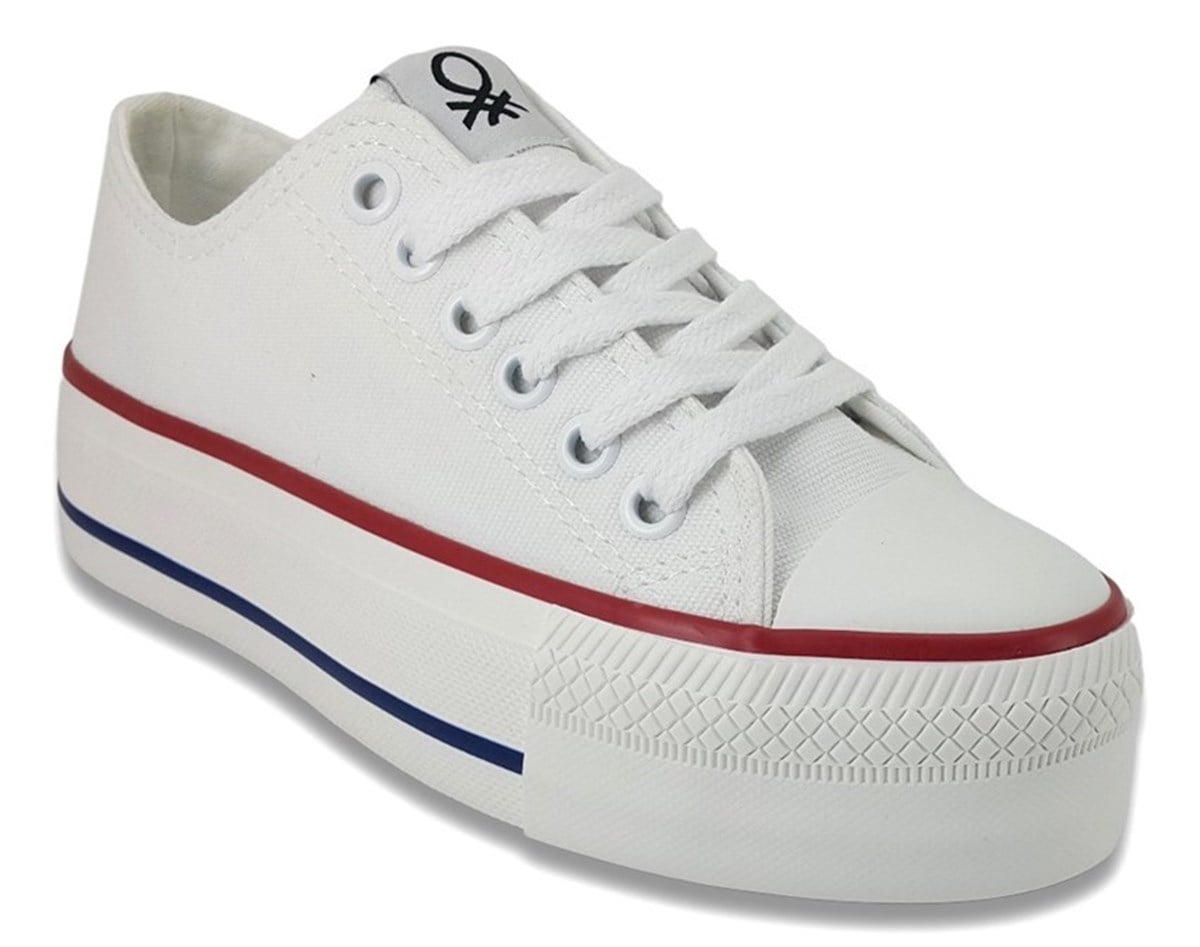 Benetton 30935 Günlük Spor Ayakkabı-Beyaz sistemayakkabi