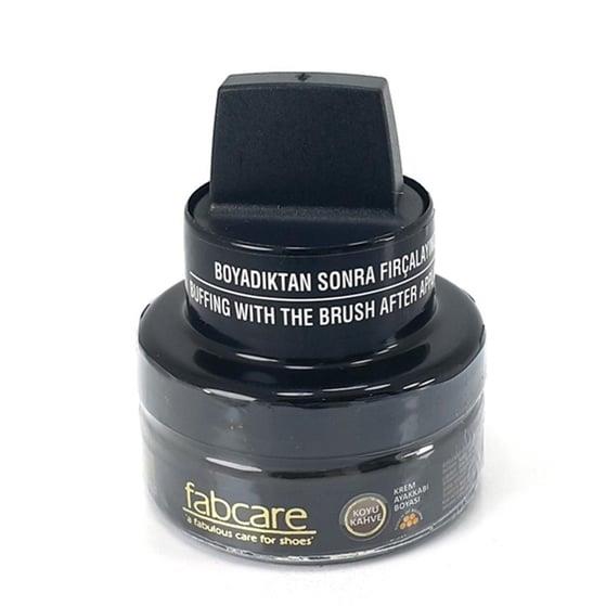 Fabcare 1001 Krem Deri Boya Cam Kavanoz 50 ml-Koyu Kahverengi sistemayakkabi