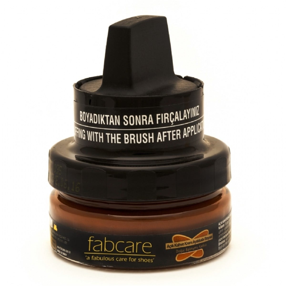 Fabcare 1001 Krem Deri Boya Cam Kavanoz 50 ml-Açık Kahverengi sistemayakkabi