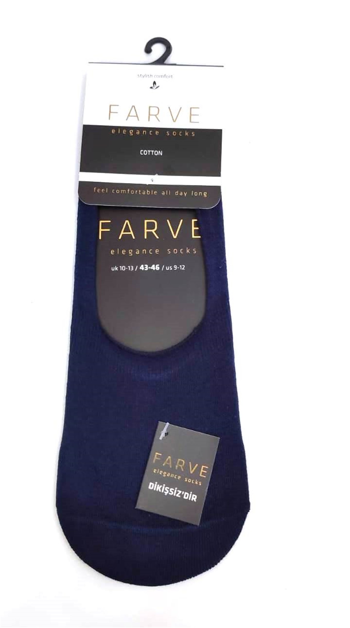 Fabcare Dikişsiz Cotton Erkek Babet Çorabı-Lacivert sistemayakkabi