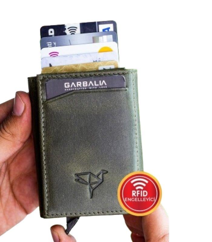 Garbalia Nentes Deri Mekanizmalı Erkek Kartlık-Yeşil sistemayakkabi