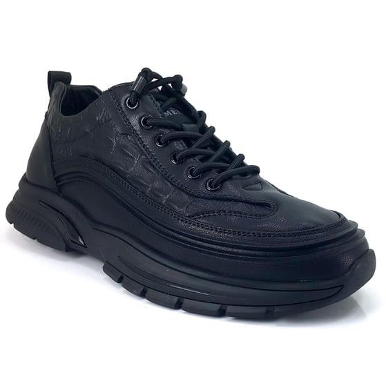 Guja 518 Erkek Sneaker Spor Ayakkabı-Siyah sistemayakkabi