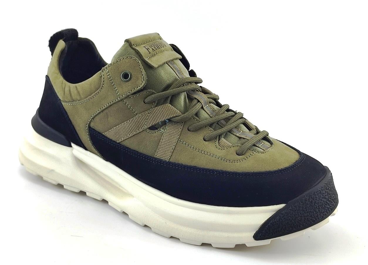 Guja 521 Hafif Taban Erkek Sneaker Ayakkabı-Haki sistemayakkabi