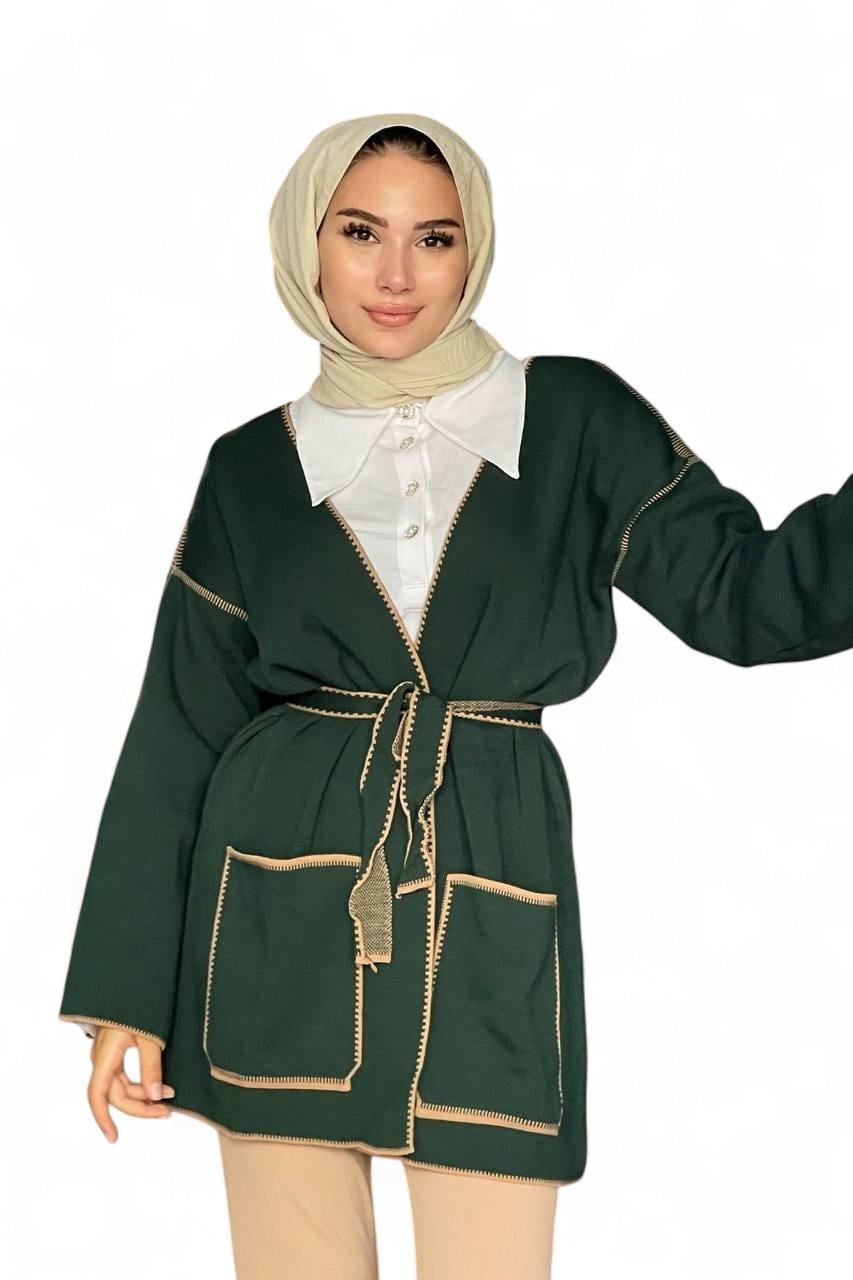 Günlük Kemerli Hırka-Yeşil sistemayakkabi