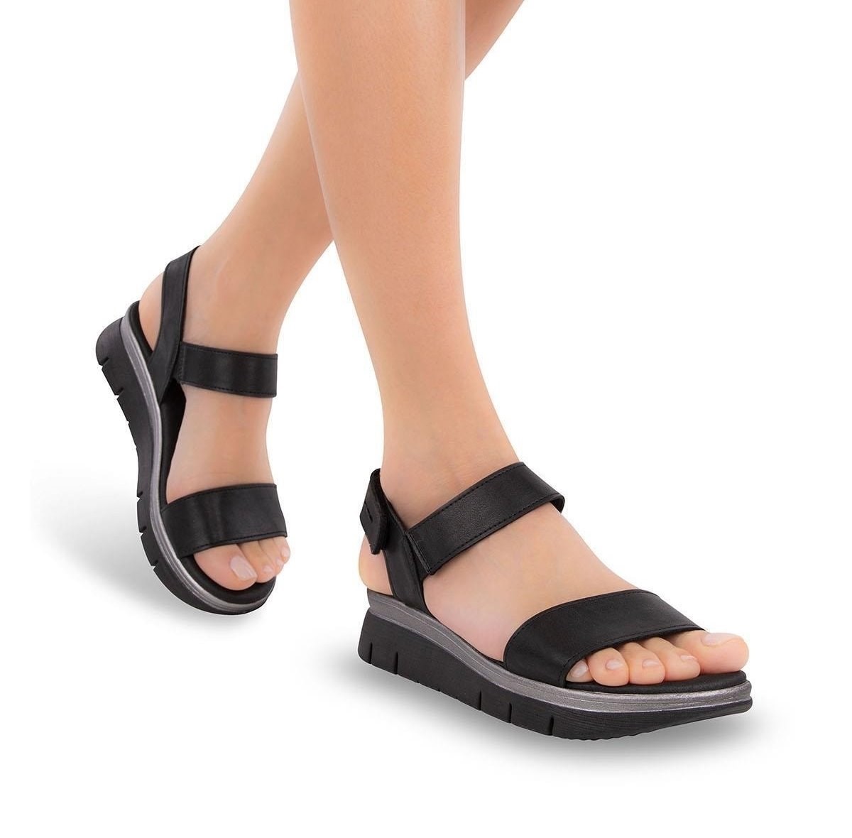 Muya Thea Anatomik Kadın Sandalet-Siyah-Siyah-Sistem Ayakkabı Online
