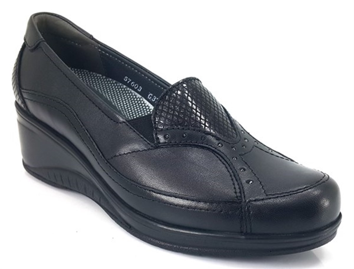 Rosa 57603 Forelli Günlük Anatomik Bayan Ayakkabı-Siyah sistemayakkabi