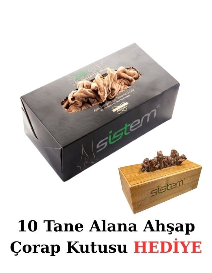 Sistem Step Tek Kulanımlık Deneme Çorabı 120 Adet-Ten Rengi sistemayakkabi