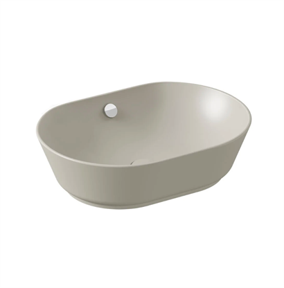 Vitra Geo Oval Çanak Lavabo Mat Bej, 55 Cm