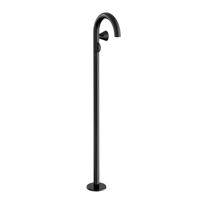 Vitra Liquid Lavabo Bataryası Yerden, Sağdan Kullanım, Parlak Siyah