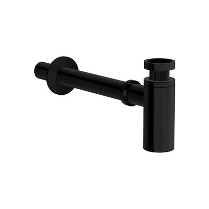 Vitra Liquid Lavabo Sifonu T Tipi Parlak Siyah