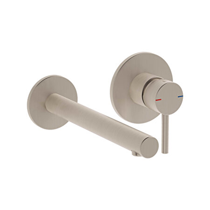 Vitra Origin Ankastre Lavabo Bataryası 2 Delikli Fırçalı Nikel