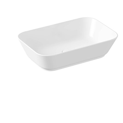 Vitra Geo Dikdörtgen Çanak Lavabo Parlak Beyaz, 60 Cm