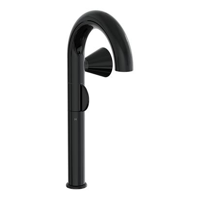 Vitra Liquid Lavabo Bataryası Yüksek, Sağdan Kullanım, Parlak Siyah