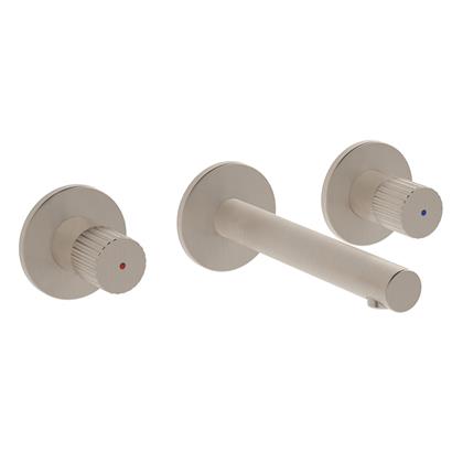 Vitra Origin Ankastre Lavabo Bataryası 3 Delikli Fırçalı Nikel