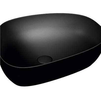 Vitra Outline 56 Cm Mat Siyah Asimetrik Lavabo