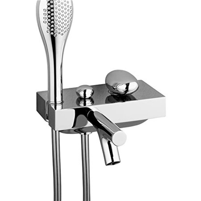 Vitra İstanbul El Duşlu Krom Banyo Bataryası