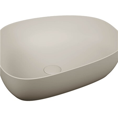 Vitra Outline 56 Cm Mat Bej Asimetrik Lavabo