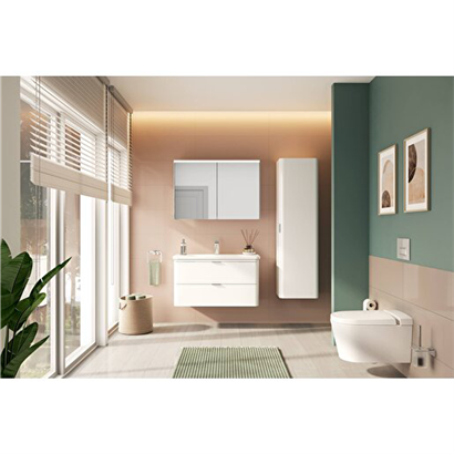 Vitra Base Square 600 Tuvalet Fırçalığı, Duvardan Krom
