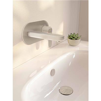 Vitra Origin Lavabo Yuvarlak Süzgeci Universal (Basmalı) Fırçalı Nikel