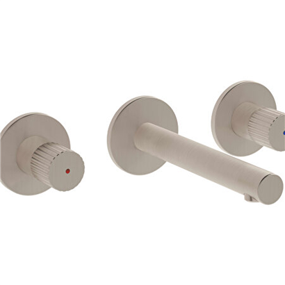 Vitra Origin Ankastre Lavabo Bataryası 3 Delikli Fırçalı Nikel