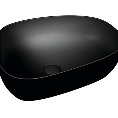 Vitra Outline 56 Cm Mat Siyah Asimetrik Lavabo