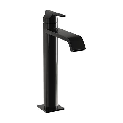 Vitra Suit Parlak Siyah Çanak Lavabo Bataryası