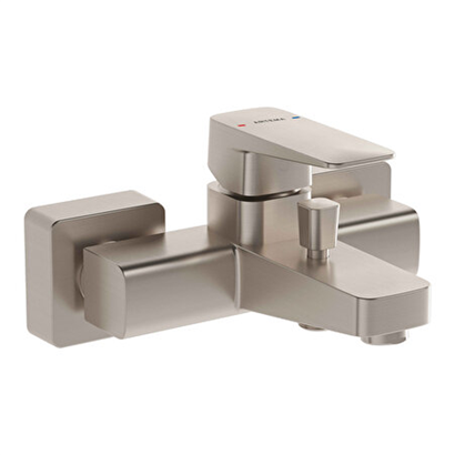 Artema Root Square Banyo Bataryası Fırçalı Nikel