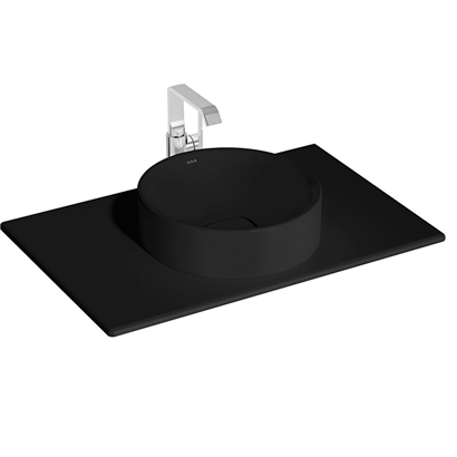 VitrA Metropole Mat Siyah Seramik Tezgah ,80 cm