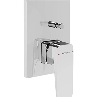 Artema Root Square Ankastre Banyo Bataryası (Sıva Üstü Grubu) Krom