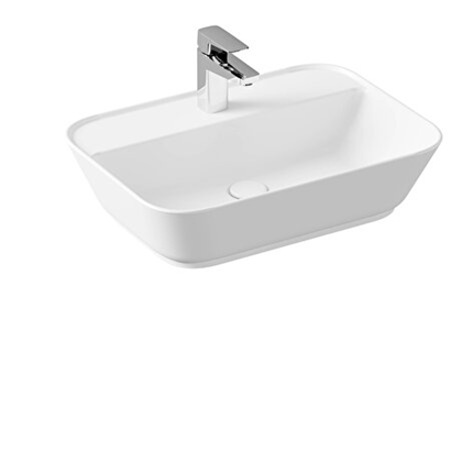 Vitra Geo Dikdörtgen Çanak Lavabo Mat Beyaz, 60 Cm