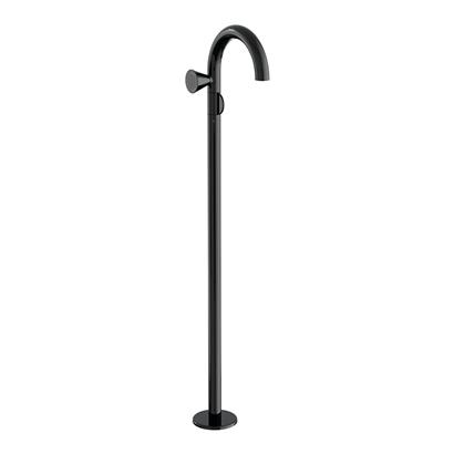 Vitra Liquid Lavabo Bataryası Yerden, Soldan Kullanım, Parlak Siyah